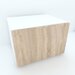 Armonia Comoda alba cu o usa cu sistem "PUSH TO OPEN" front MDF Sonoma